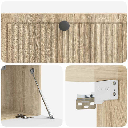 Vegghengt TV skap Sonoma eik 78,5 x 41 x 30 cm Konstruert tre
