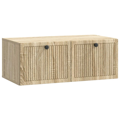 Vegghengt TV skap Sonoma eik 78,5 x 41 x 30 cm Konstruert tre