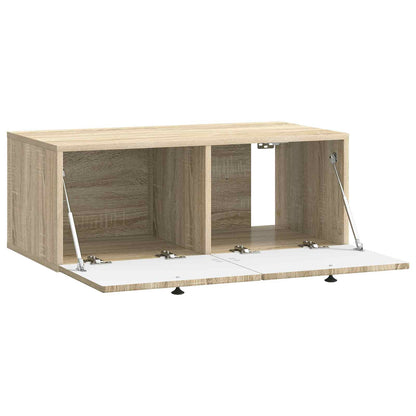 Vegghengt TV skap Sonoma eik 78,5 x 41 x 30 cm Konstruert tre