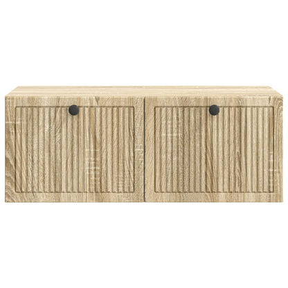 Vegghengt TV skap Sonoma eik 78,5 x 41 x 30 cm Konstruert tre