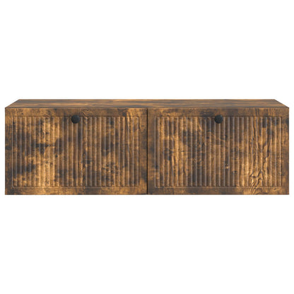 Vegghengt TV skap Røkt Eik 98 x 41 x 30 cm Konstruert tre