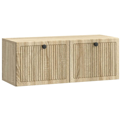 Vegghengt TV skap Sonoma eik 78,5 x 31 x 30 cm Konstruert tre