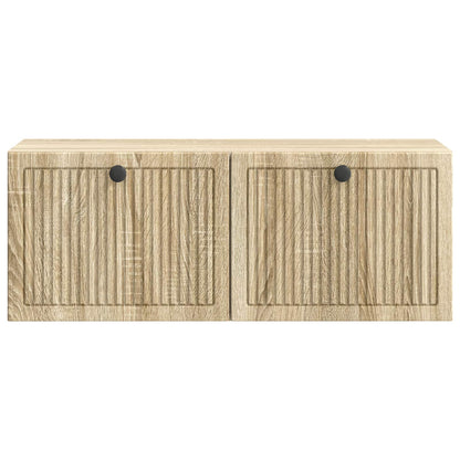Vegghengt TV skap Sonoma eik 78,5 x 31 x 30 cm Konstruert tre