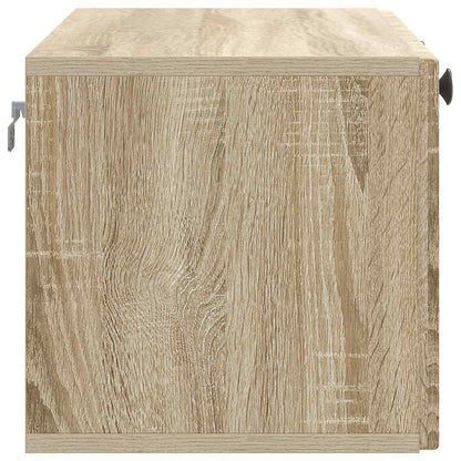 Vegghengt TV skap Sonoma eik 78,5 x 31 x 30 cm Konstruert tre