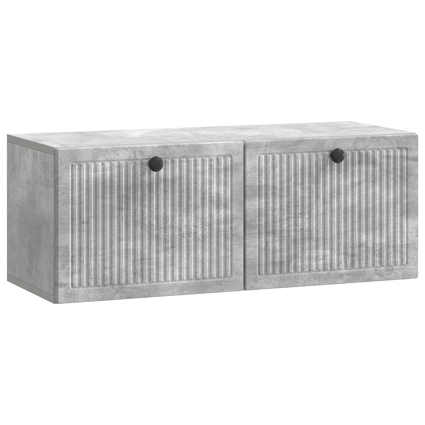 Vegghengt TV skap Betonggrå 78,5 x 31 x 30 cm Konstruert tre