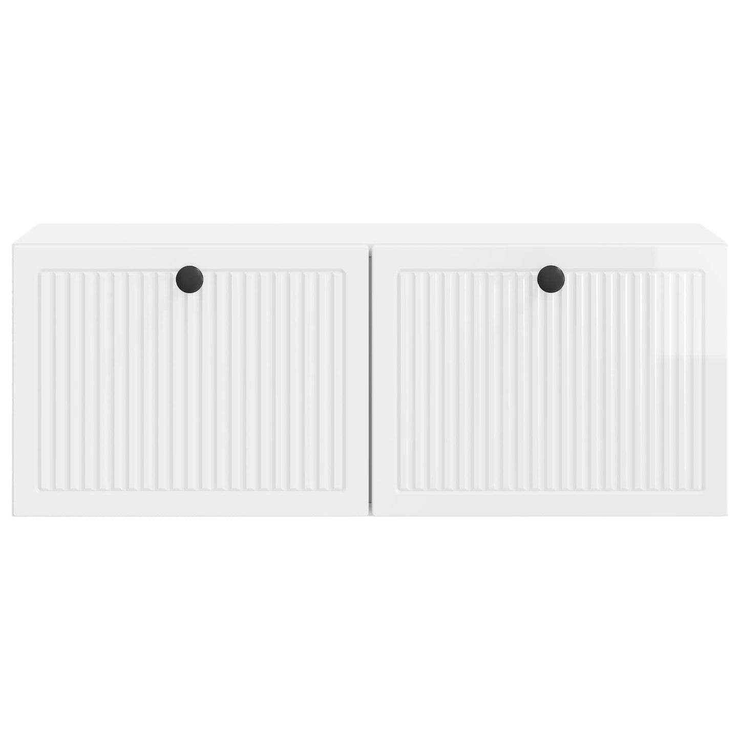Vegghengt TV skap Veggmontert Høgglans hvit 78,5 x 31 x 30 cm