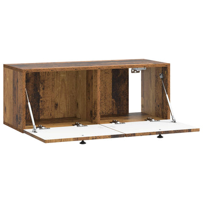 Vegghengt TV skap Gammelt tre 78,5 x 31 x 30 cm Konstruert tre