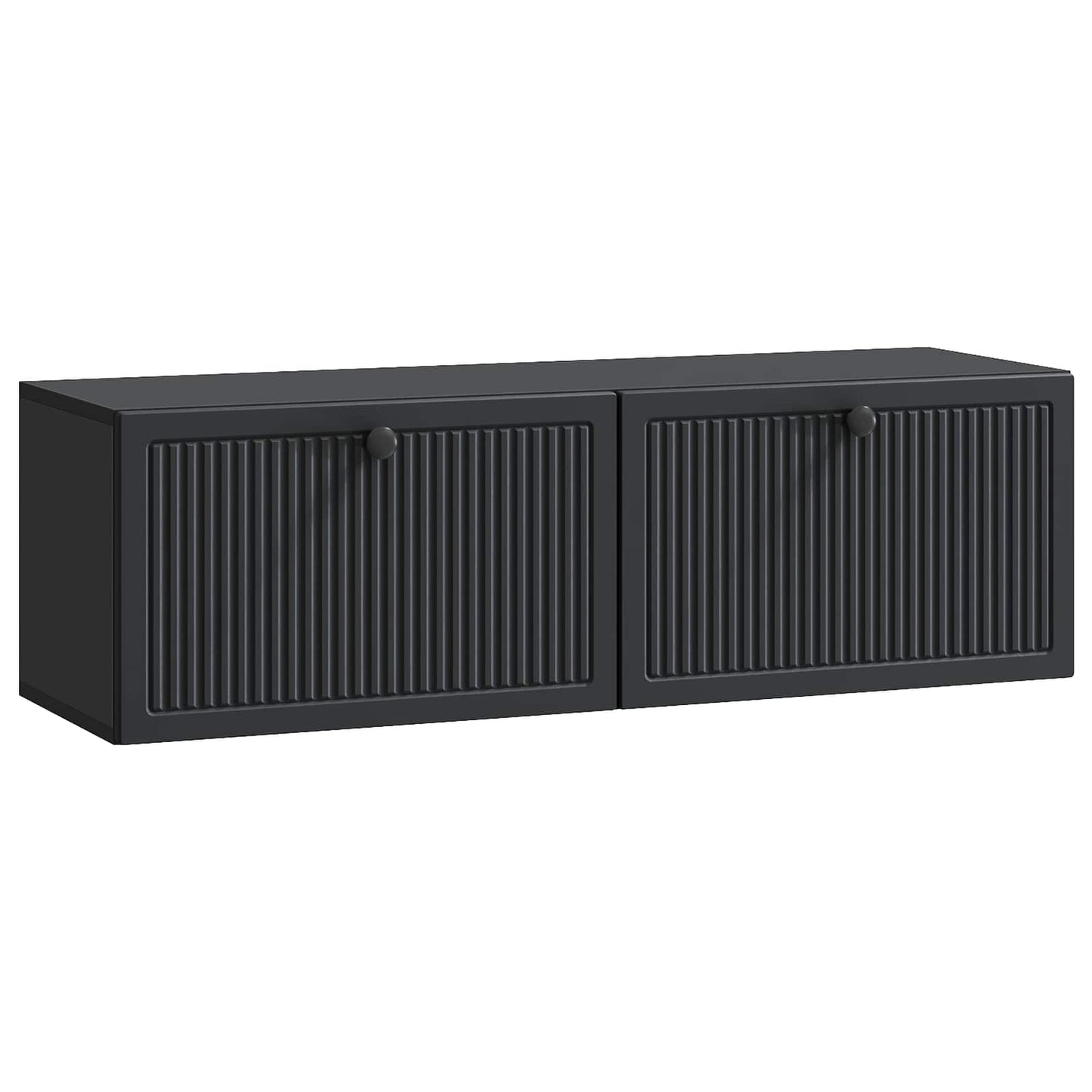 Vegghengt TV skap Svart 98 x 31 x 30 cm Konstruert tre
