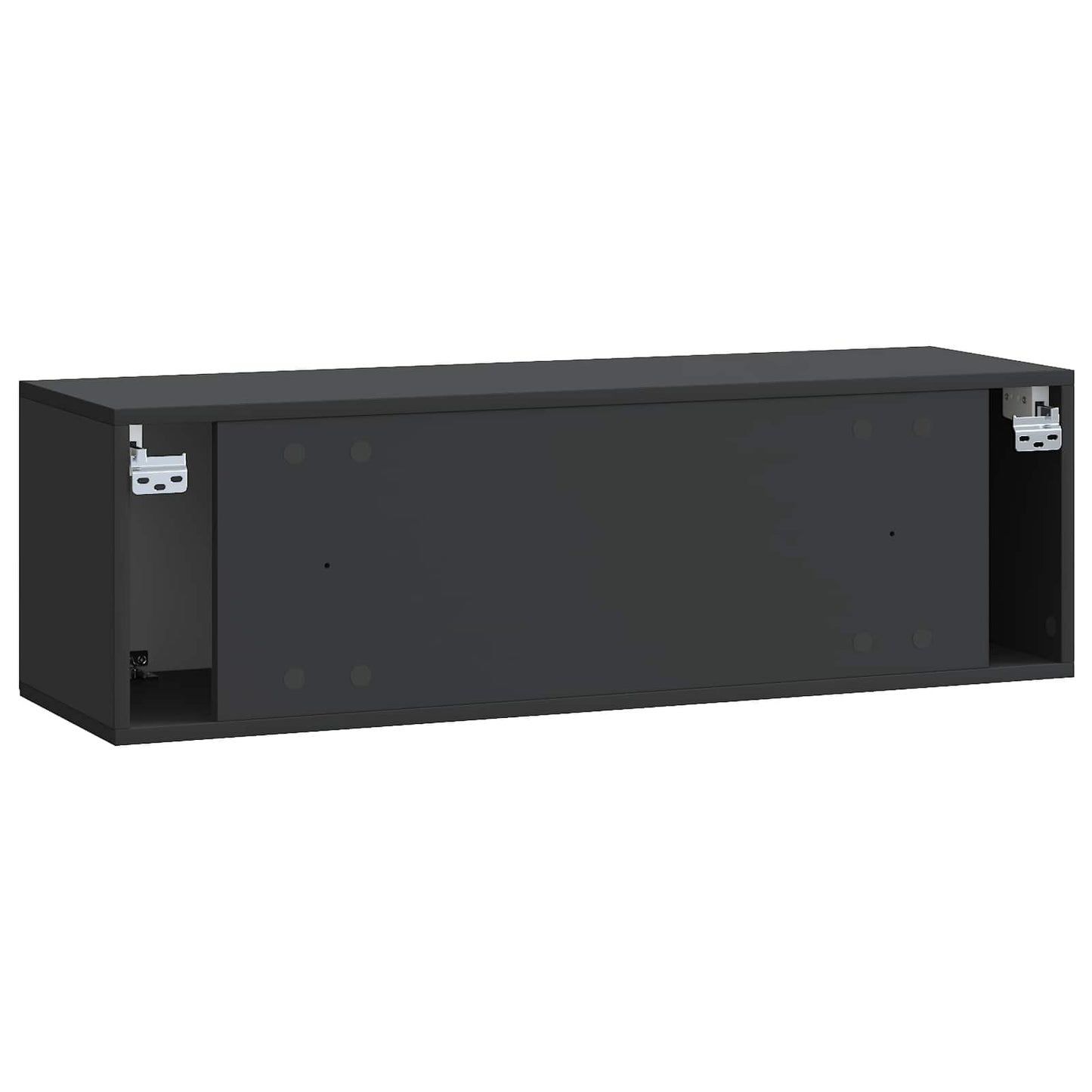 Vegghengt TV skap Svart 98 x 31 x 30 cm Konstruert tre