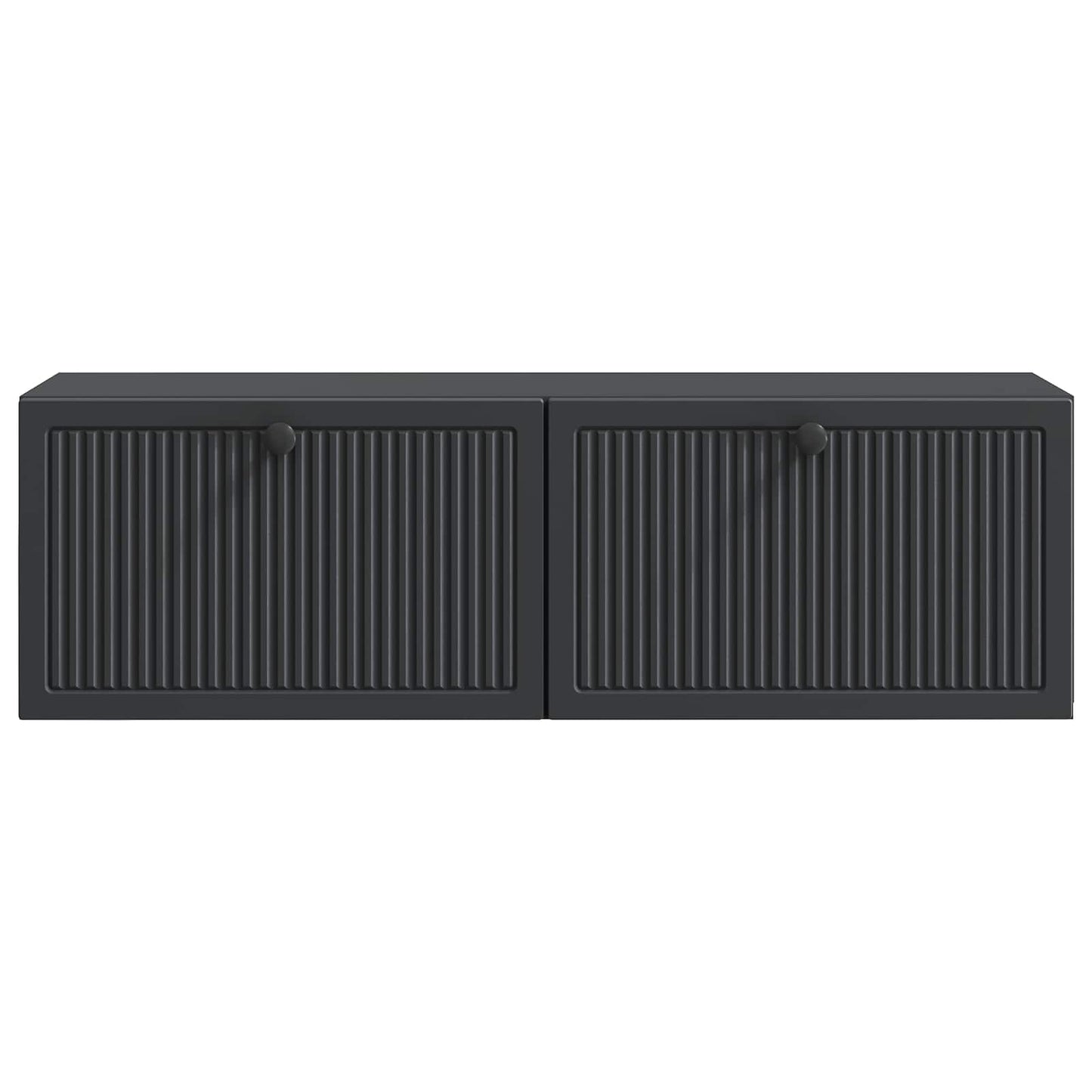 Vegghengt TV skap Svart 98 x 31 x 30 cm Konstruert tre