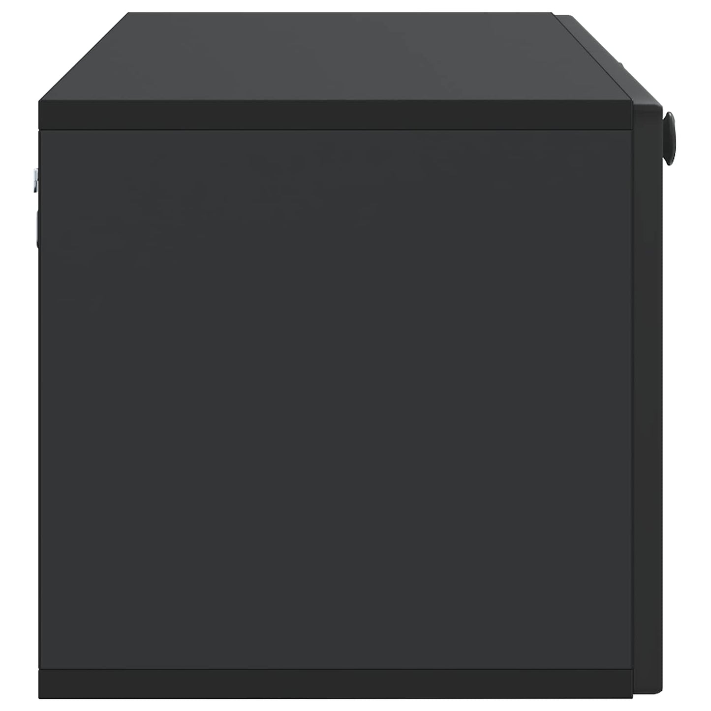 Vegghengt TV skap Svart 98 x 31 x 30 cm Konstruert tre