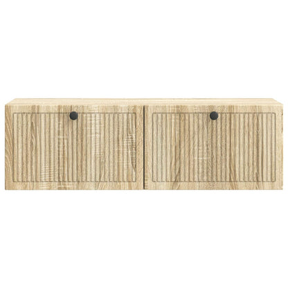 Vegghengt TV skap Sonoma eik 98 x 31 x 30 cm Konstruert tre