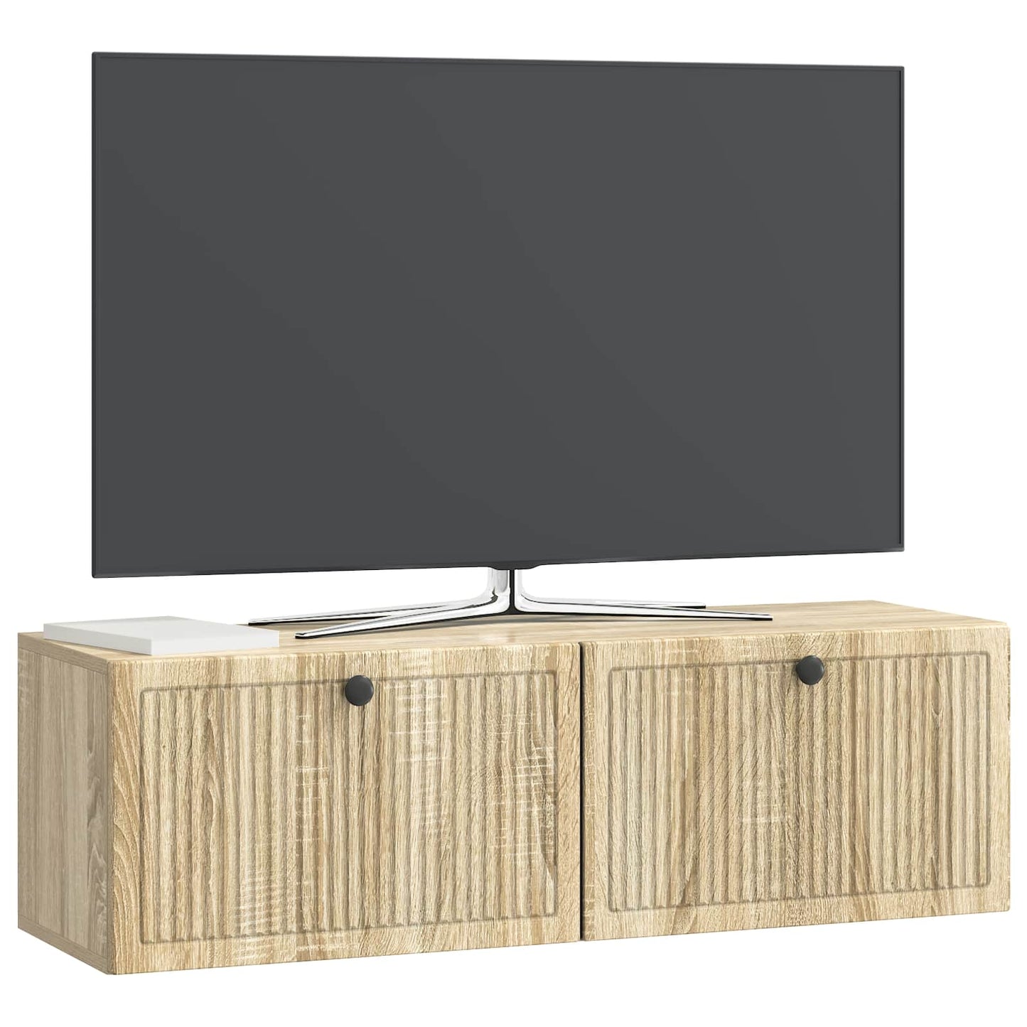 Vegghengt TV skap Sonoma eik 98 x 31 x 30 cm Konstruert tre