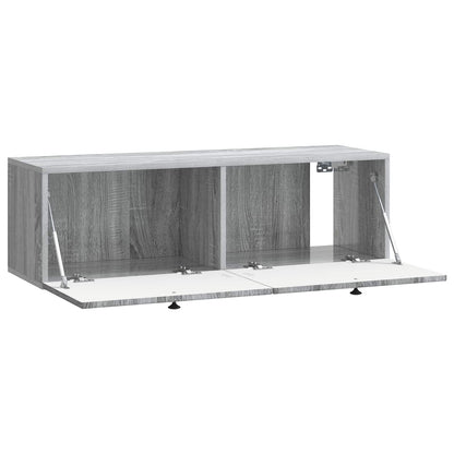 Vegghengt TV skap Grå sonoma 98 x 31 x 30 cm Konstruert tre