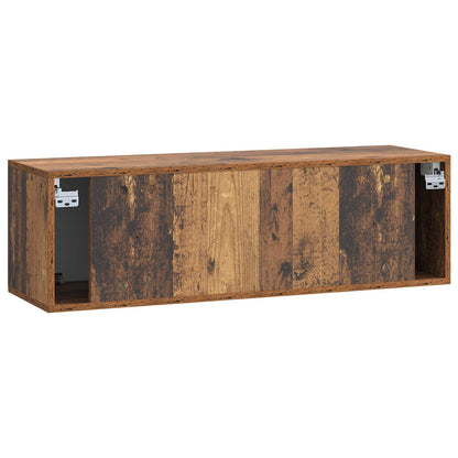 Vegghengt TV skap Gammelt tre 98 x 31 x 30 cm Konstruert tre