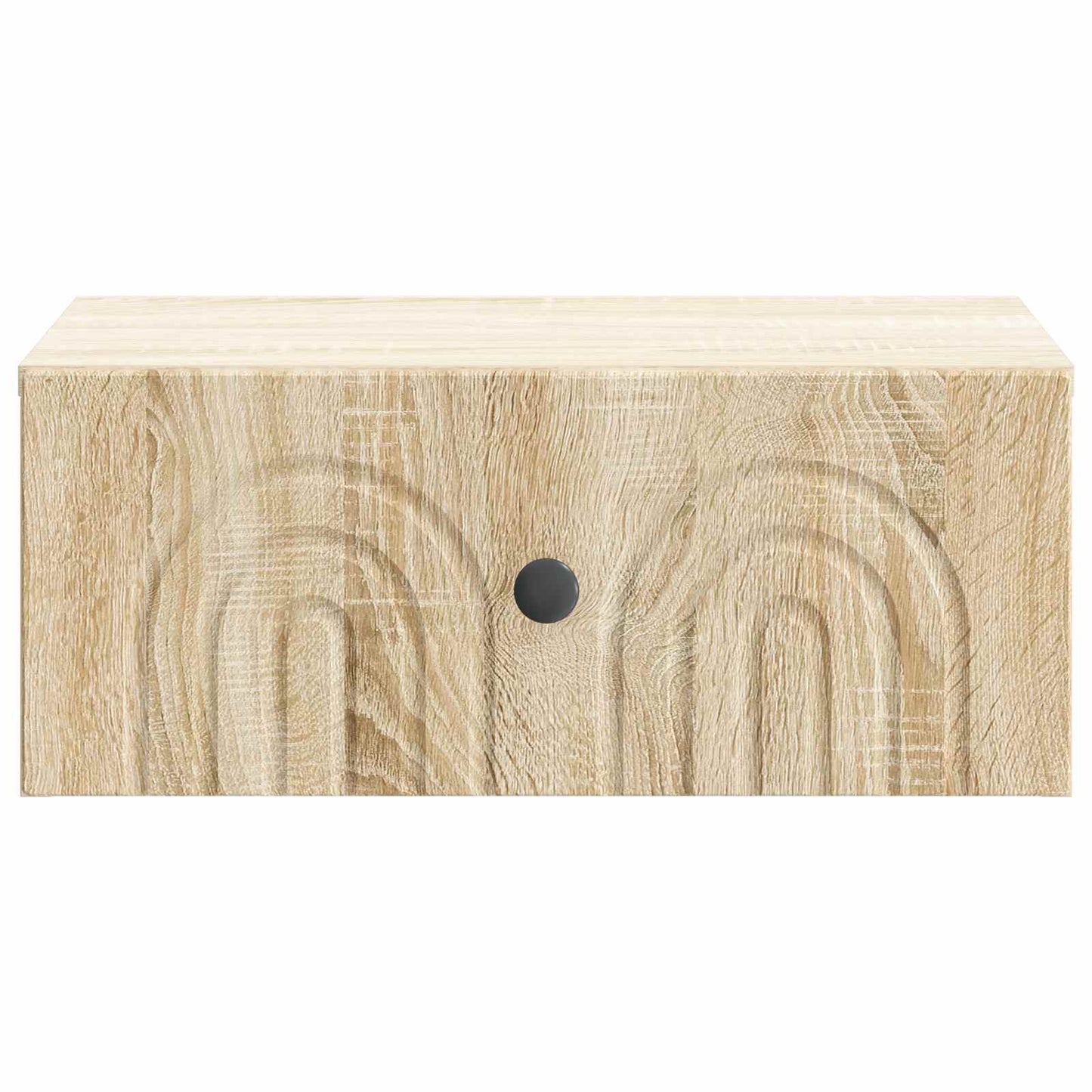 Vegghengt Nattbord med skuff 2 pcs Sonoma eik 49 x 34,5 x 20 cm