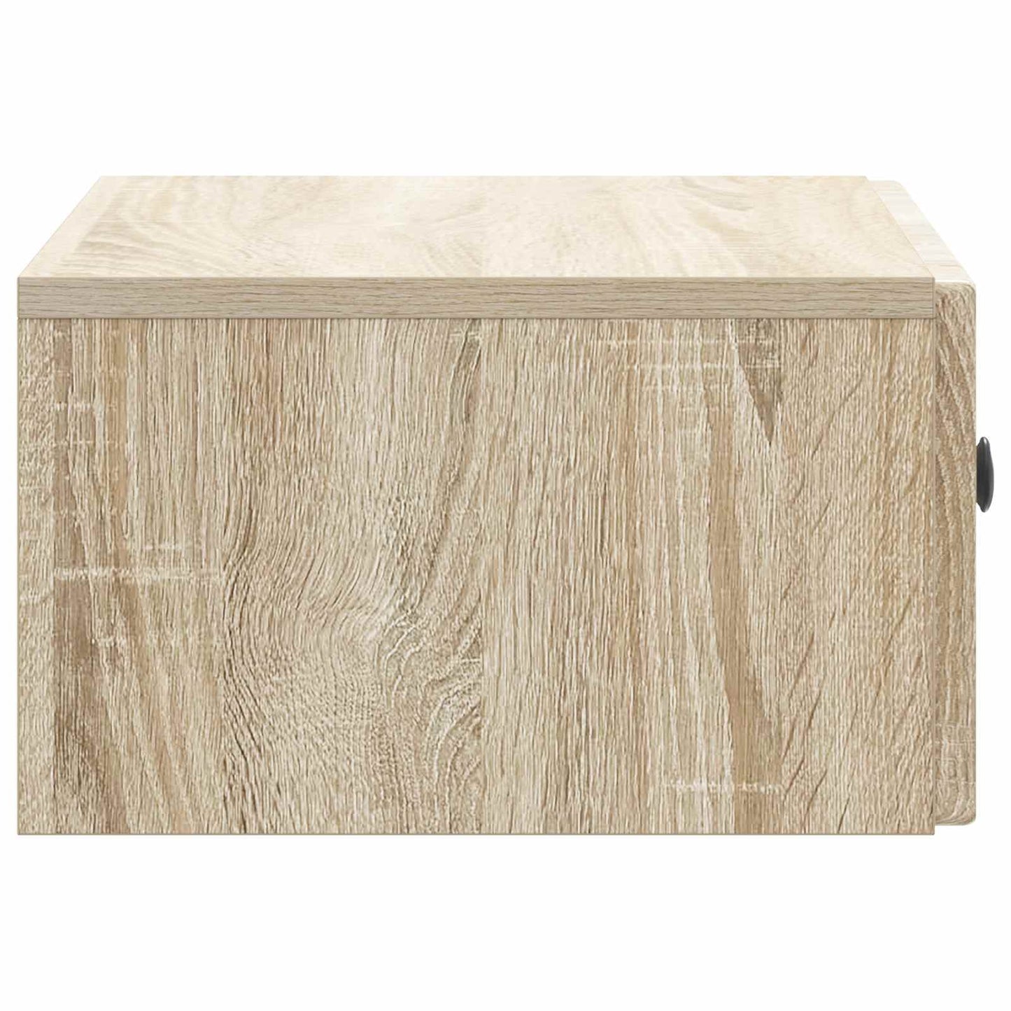 Vegghengt Nattbord med skuff 2 pcs Sonoma eik 49 x 34,5 x 20 cm