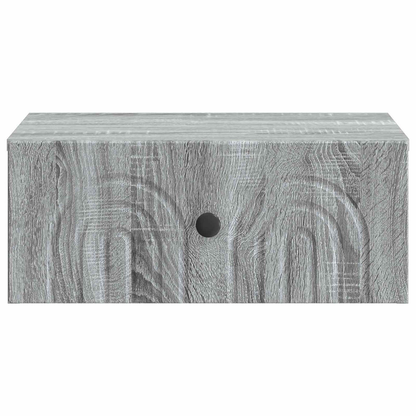 Vegghengt Nattbord med skuff 2 pcs Grå sonoma 49 x 34,5 x 20 cm