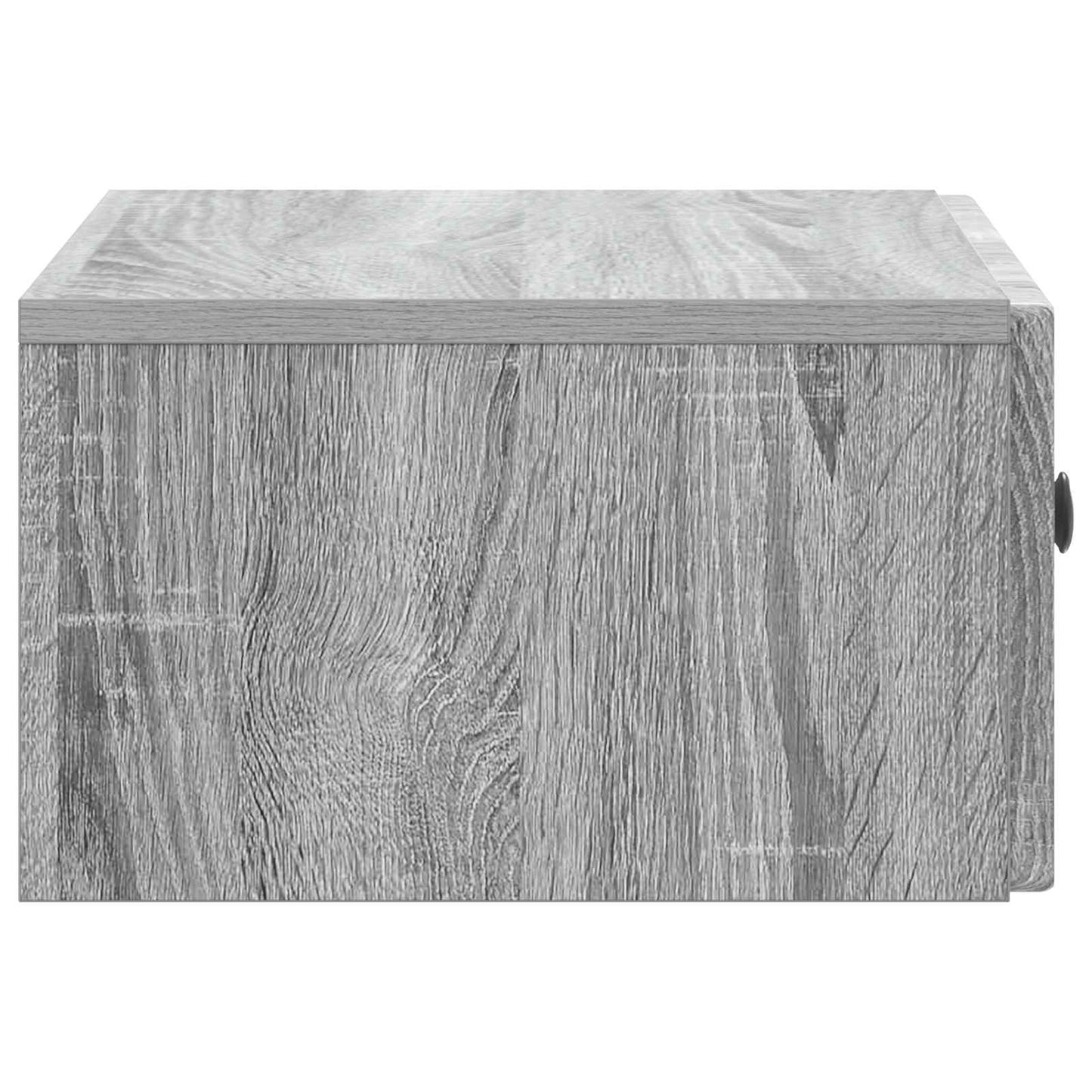 Vegghengt Nattbord med skuff 2 pcs Grå sonoma 49 x 34,5 x 20 cm