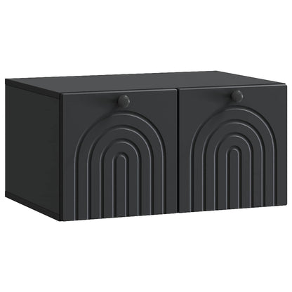 Vegghengt TV skap Svart 59,5 x 41 x 30 cm Konstruert tre
