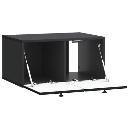Vegghengt TV skap Svart 59,5 x 41 x 30 cm Konstruert tre