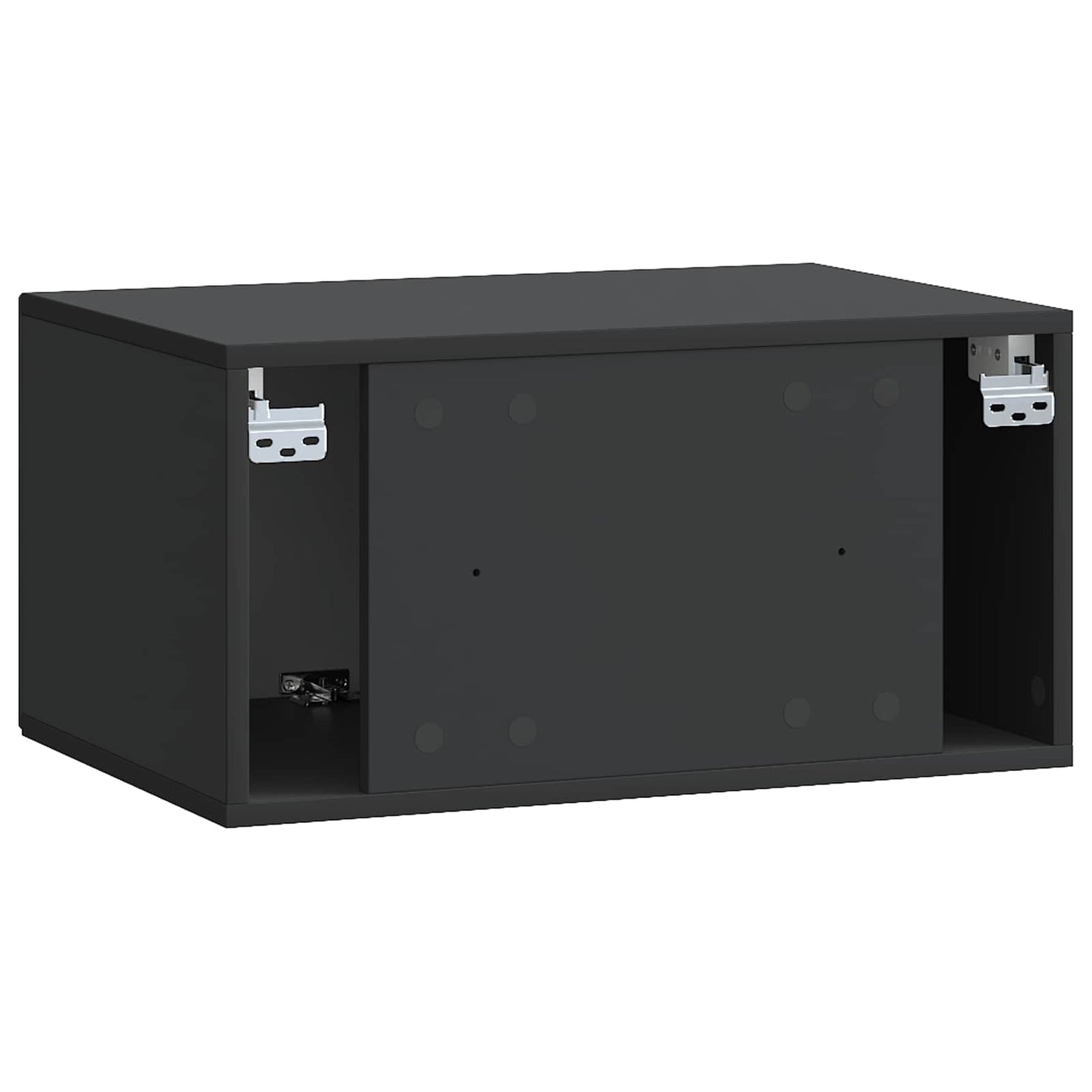 Vegghengt TV skap Svart 59,5 x 41 x 30 cm Konstruert tre