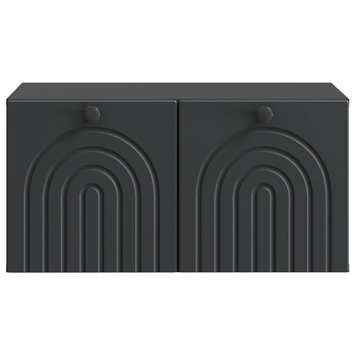 Vegghengt TV skap Svart 59,5 x 41 x 30 cm Konstruert tre