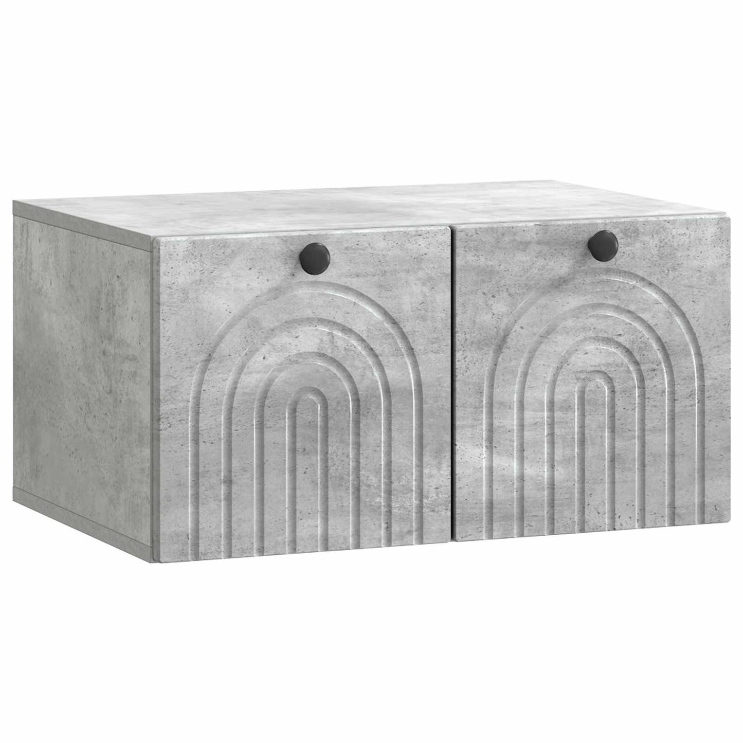 Vegghengt TV skap Betonggrå 59,5 x 41 x 30 cm Konstruert tre