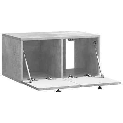 Vegghengt TV skap Betonggrå 59,5 x 41 x 30 cm Konstruert tre