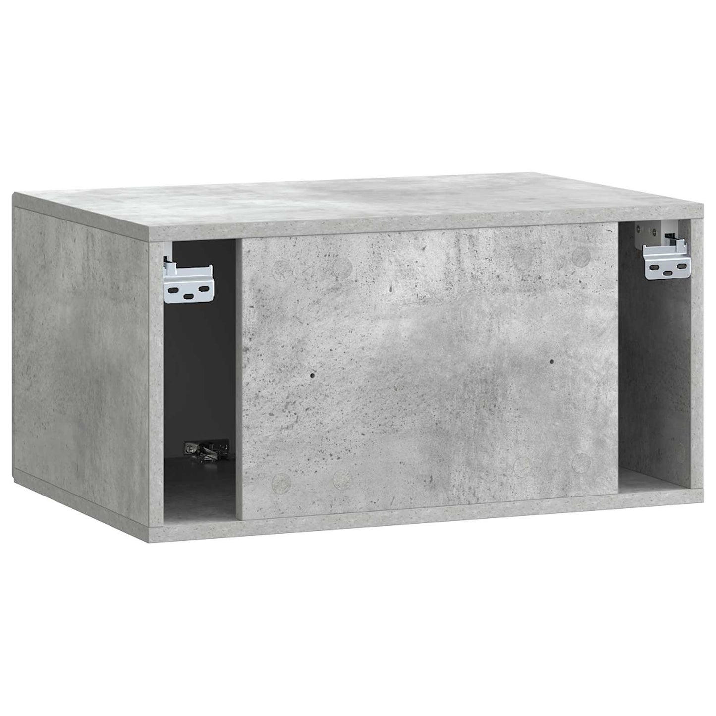 Vegghengt TV skap Betonggrå 59,5 x 41 x 30 cm Konstruert tre