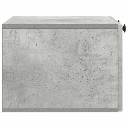 Vegghengt TV skap Betonggrå 59,5 x 41 x 30 cm Konstruert tre