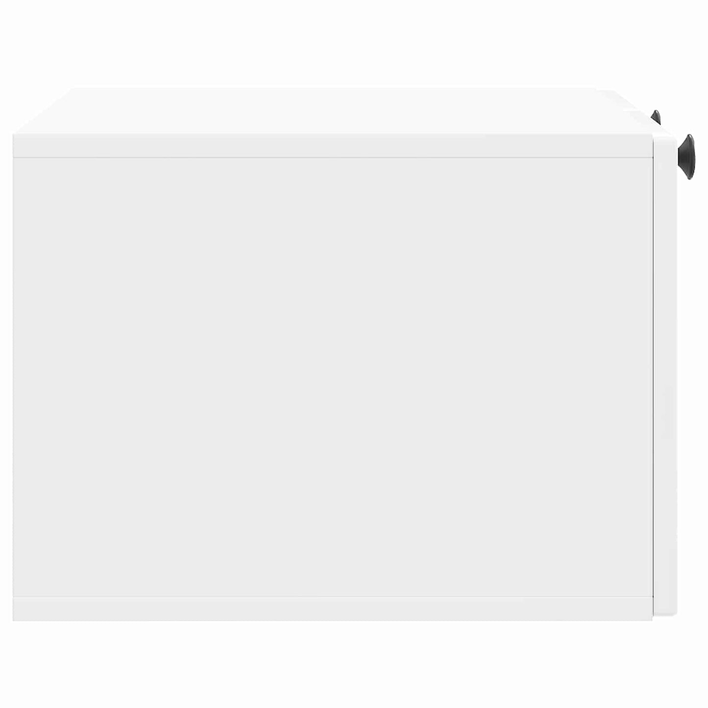Vegghengt TV skap Veggmontert Høgglans hvit 59,5 x 41 x 30 cm