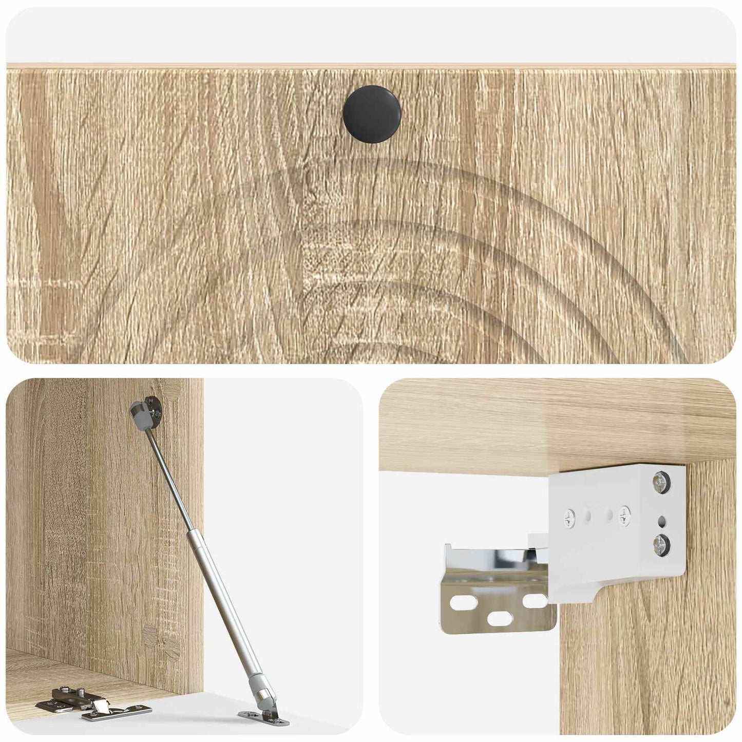 Vegghengt TV skap Sonoma eik 98 x 41 x 30 cm Konstruert tre