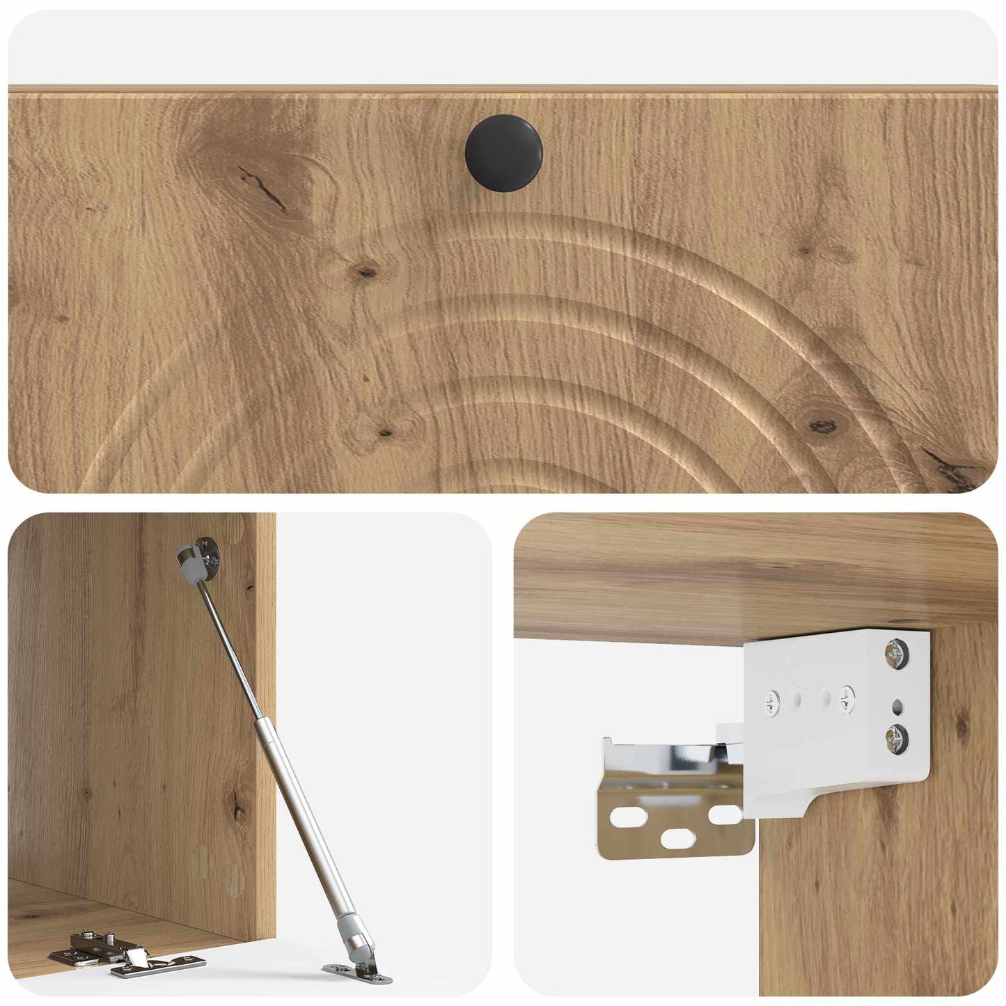 Vegghengt TV skap Artisan eik 99 x 41 x 30 cm Konstruert tre