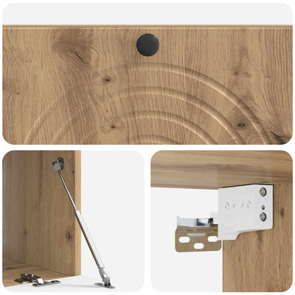 Vegghengt TV skap Artisan eik 99 x 41 x 30 cm Konstruert tre