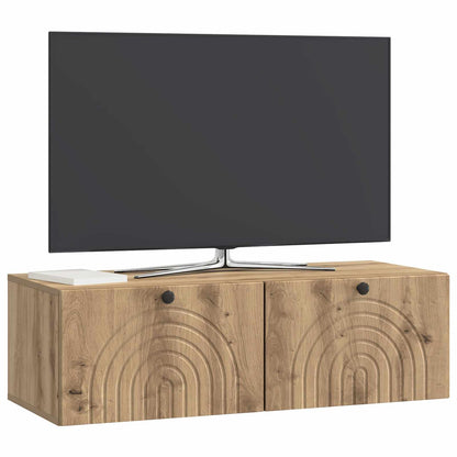 Vegghengt TV skap Artisan eik 99 x 41 x 30 cm Konstruert tre