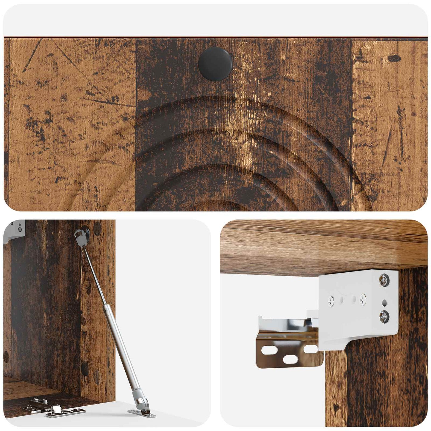 Vegghengt TV skap Gammelt tre 78,5 x 31 x 30 cm Konstruert tre