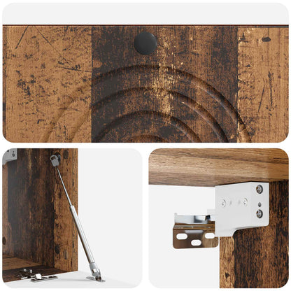 Vegghengt TV skap Gammelt tre 78,5 x 31 x 30 cm Konstruert tre