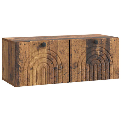 Vegghengt TV skap Gammelt tre 78,5 x 31 x 30 cm Konstruert tre