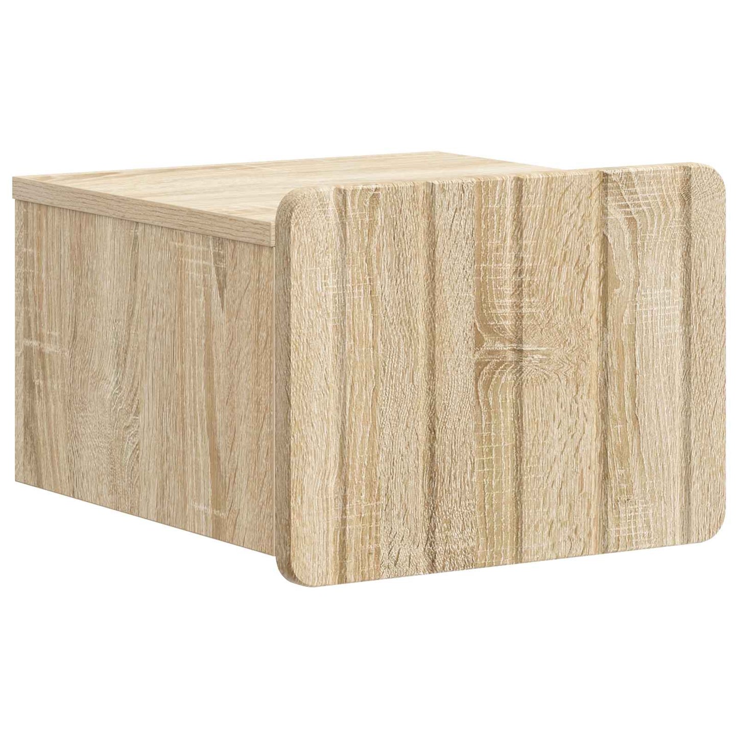 Vegghengt Nattbord med skuff 2 pcs Sonoma eik 33 x 34,5 x 24 cm