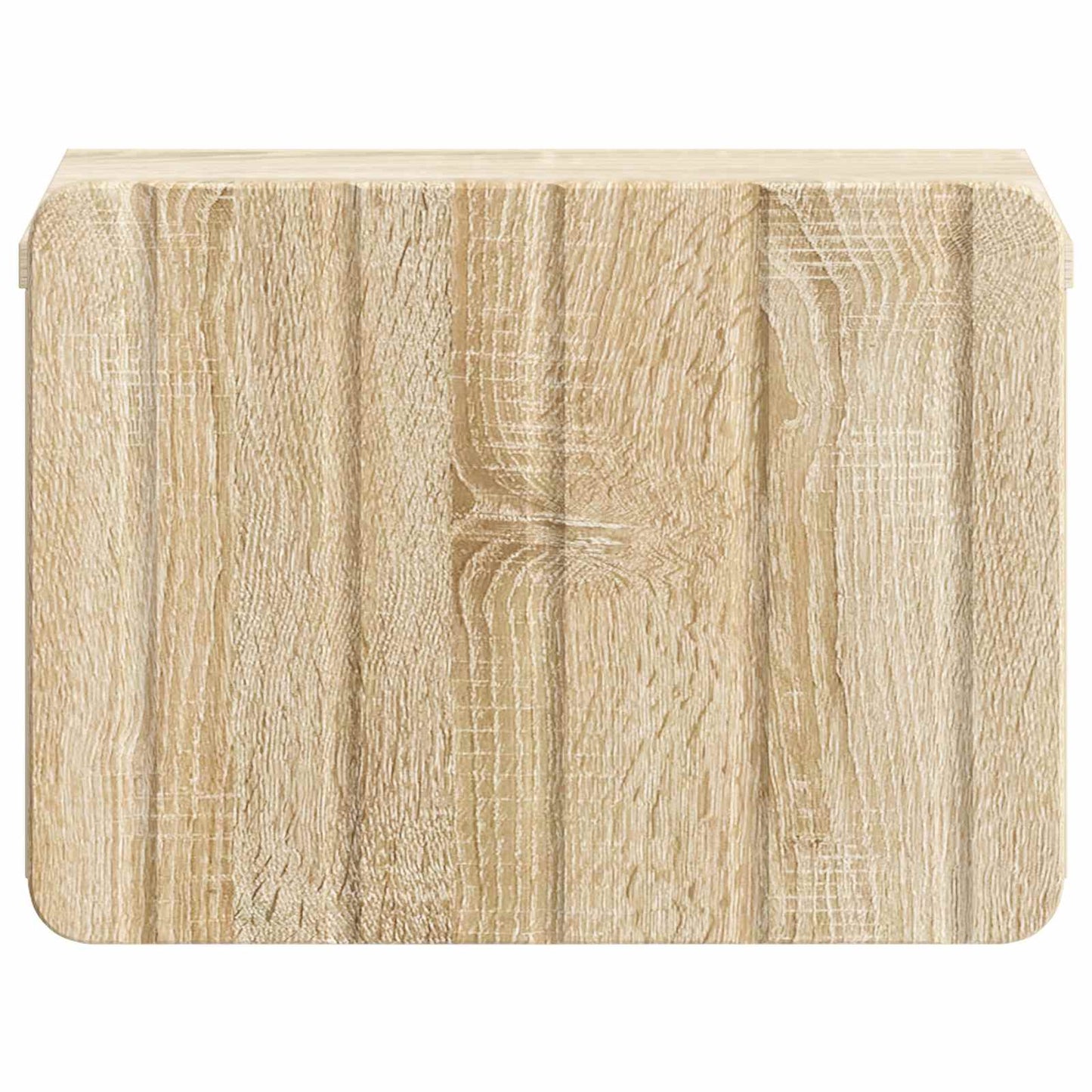 Vegghengt Nattbord med skuff 2 pcs Sonoma eik 33 x 34,5 x 24 cm