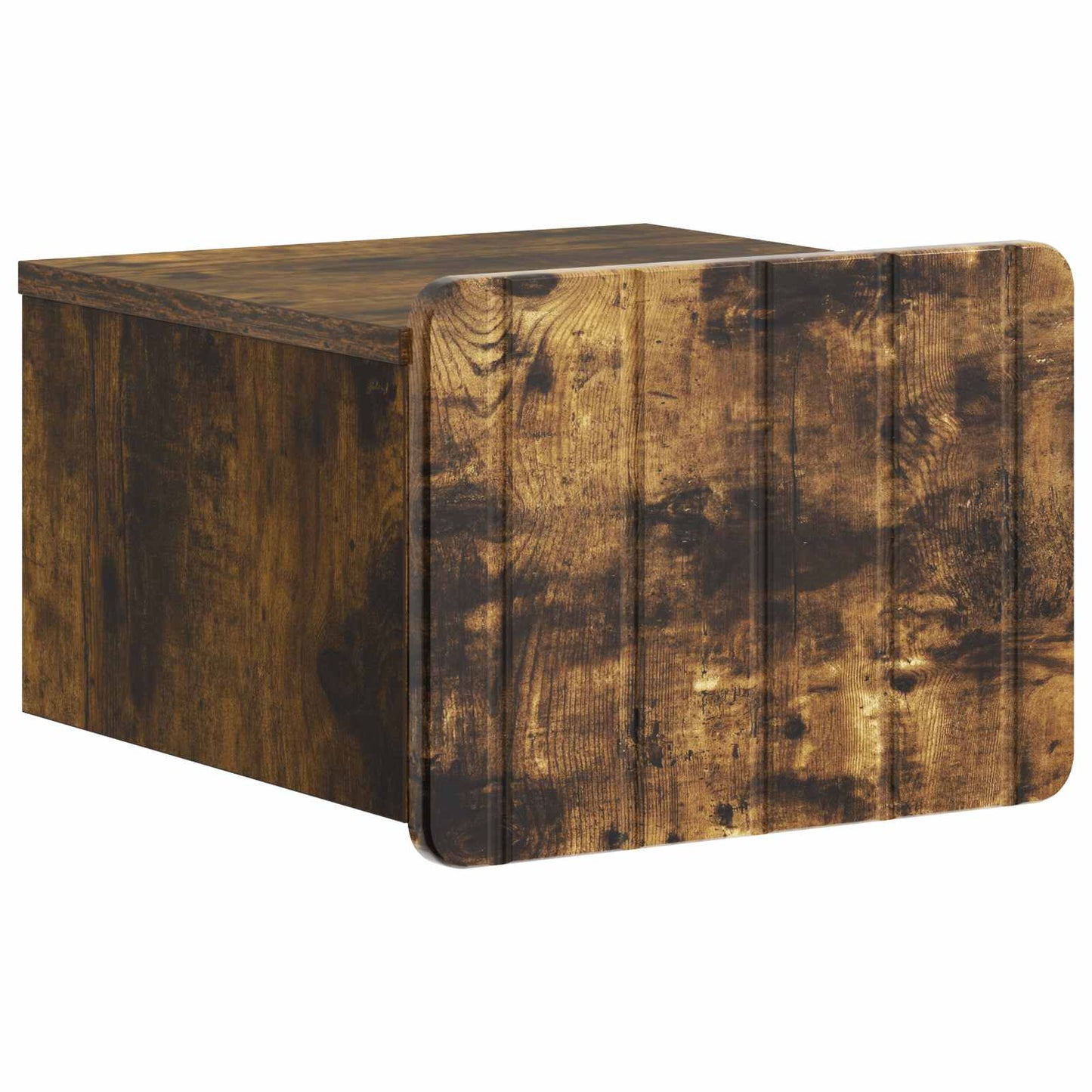 Vegghengt Nattbord med skuff 2 pcs Røkt Eik 33 x 34,5 x 24 cm