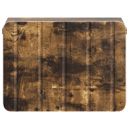 Vegghengt Nattbord med skuff 2 pcs Røkt Eik 33 x 34,5 x 24 cm