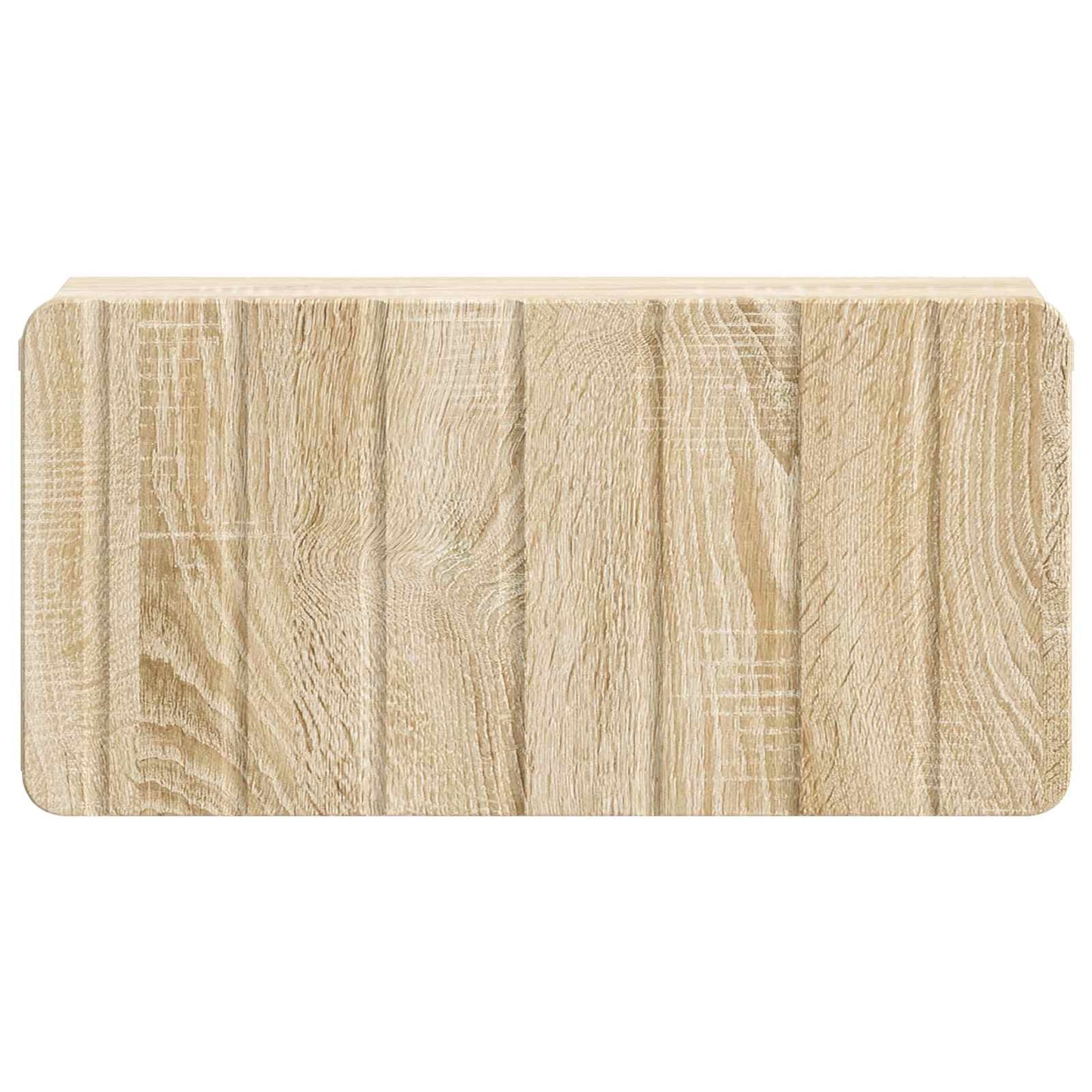 Vegghengt Nattbord med skuff 2 pcs Sonoma eik 49 x 34,5 x 24 cm