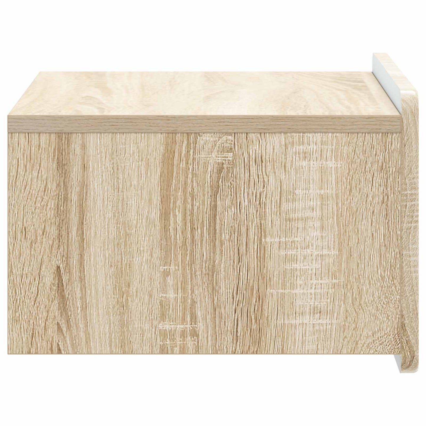 Vegghengt Nattbord med skuff 2 pcs Sonoma eik 49 x 34,5 x 24 cm