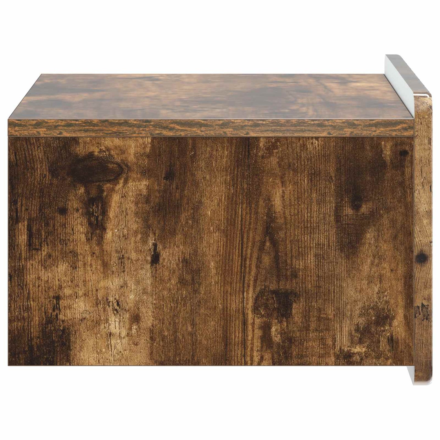 Vegghengt Nattbord med skuff 2 pcs Røkt Eik 49 x 34,5 x 24 cm