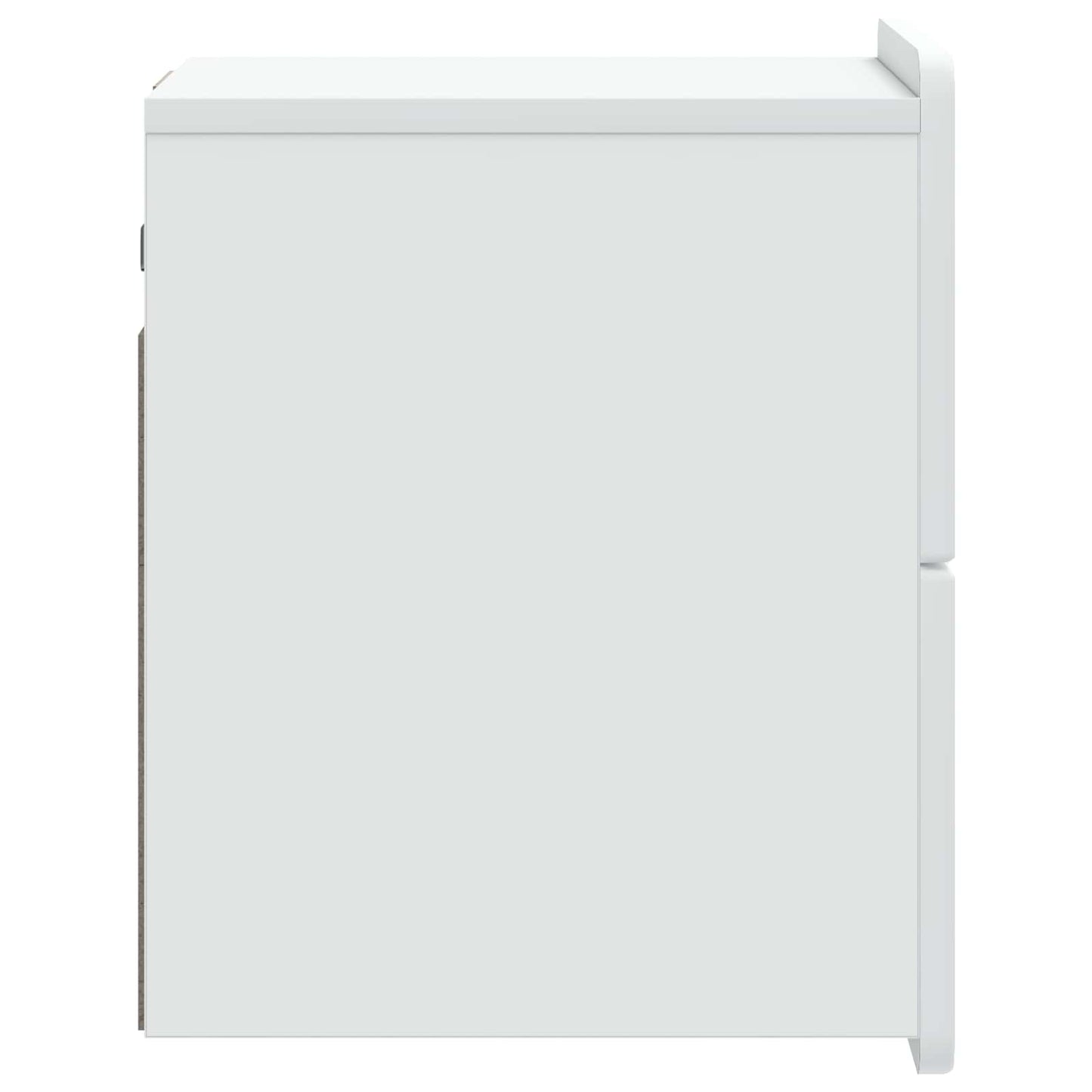 Vegghengt Nattbord 2 pcs Hvit 33 x 34,5 x 43 cm Konstruert tre