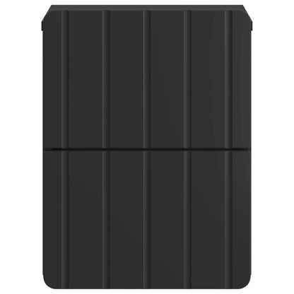 Vegghengt Nattbord 2 pcs Svart 33 x 34,5 x 43 cm Konstruert tre