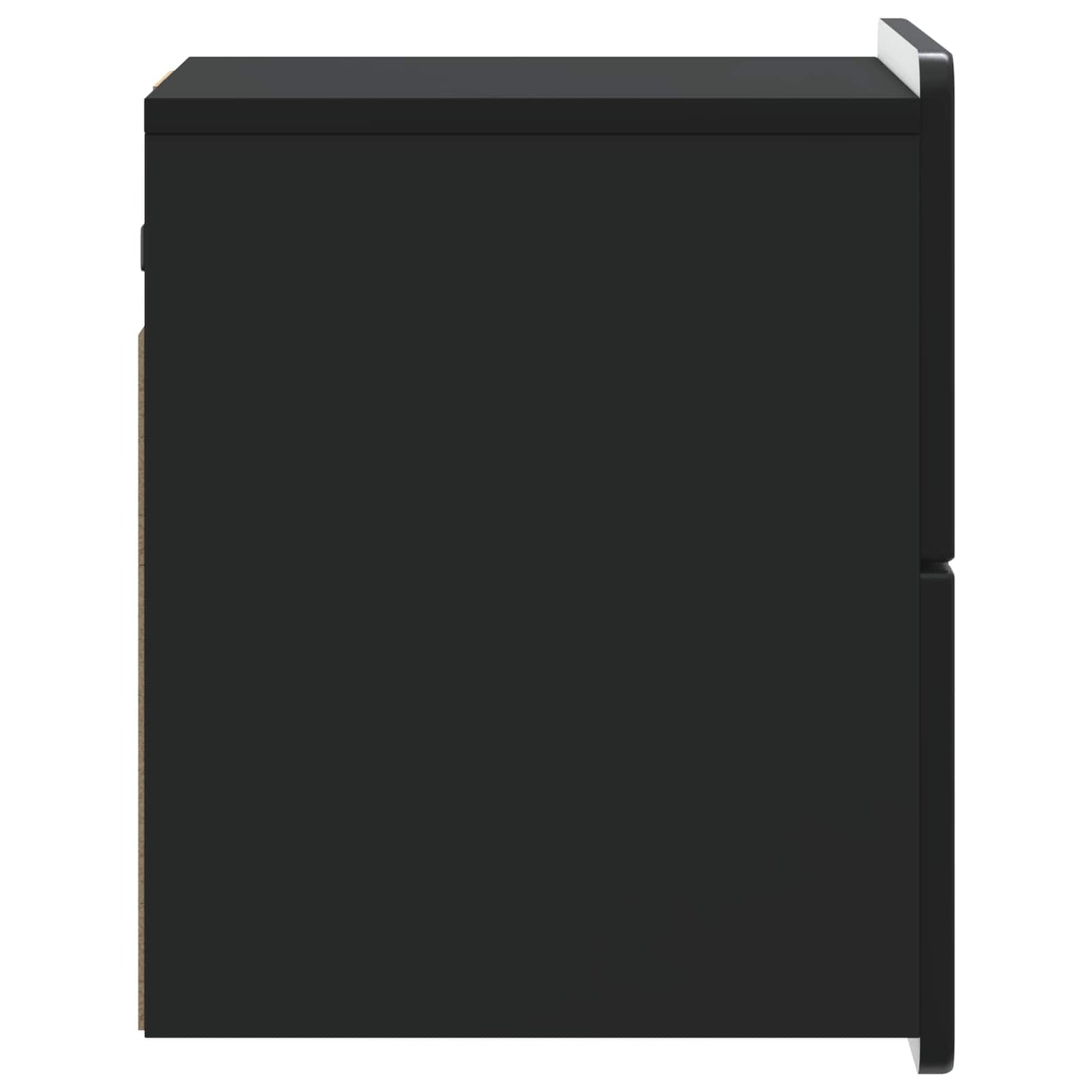 Vegghengt Nattbord 2 pcs Svart 33 x 34,5 x 43 cm Konstruert tre
