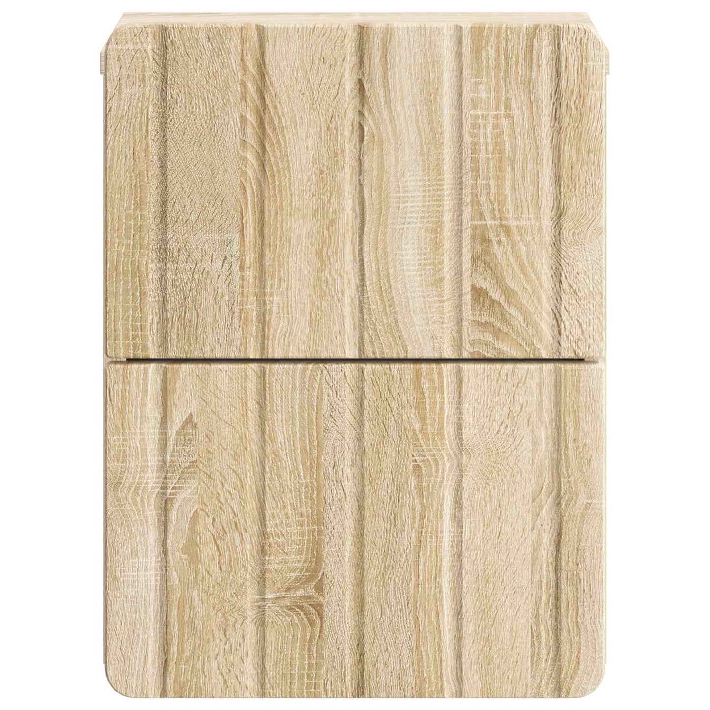 Vegghengt Nattbord med skuff 2 pcs Sonoma eik 33 x 34,5 x 43 cm